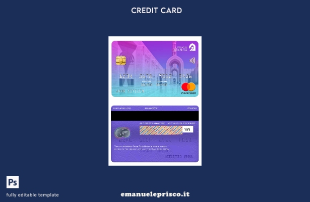modello mastercard Oman Bank Nizwa in stile verificato